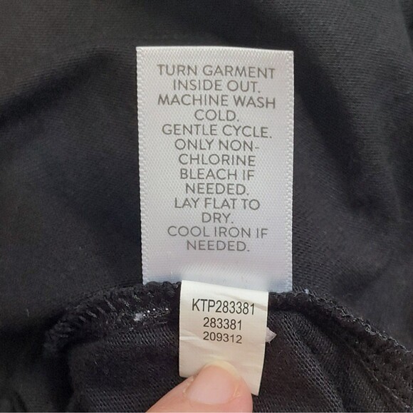 J Jill Women's XL Tunic Sparkle Metallic Embroidered Black Side Vents Shimmer - Picture 9 of 11